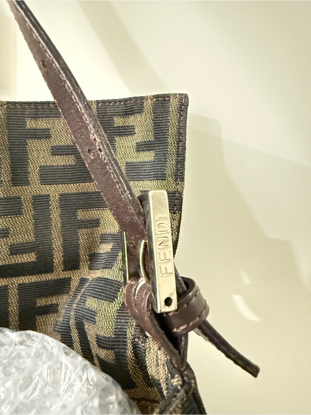 Vintage Fendi Zucca Monogram Baguette 90’s Y2K - Picture 4 of 4